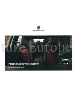 2020 PORSCHE EXCLUSIVE MANUFAKTUR HARCBACK BROCHURE ITALIAN