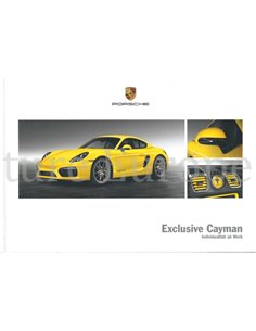 2015 PORSCHE EXCLUSIVE CAYMAN HARDCOVER PROSPEKT DEUTSCH