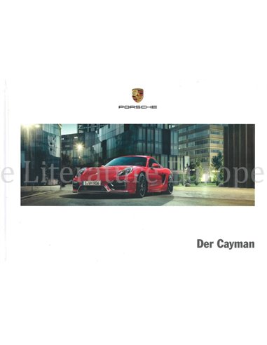 2015 PORSCHE CAYMAN HARDCOVER BROCHURE DUITS