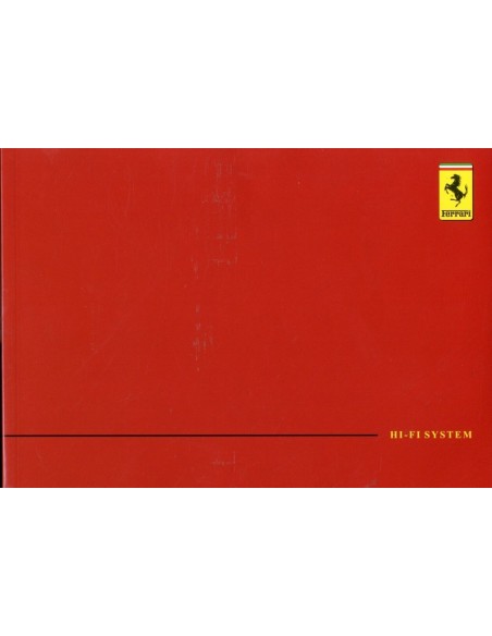 2003 FERRARI 360 SPIDER COMPLETE BOORDMAP USA VERSIE 