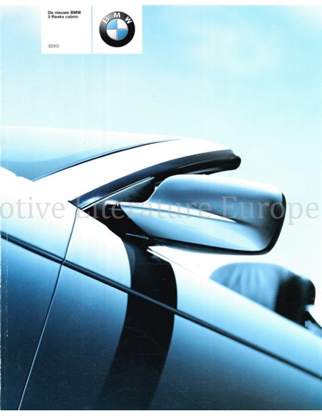 2000 BMW 3 SERIES CONVERTIBLE BROCHURE DUTCH