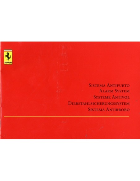 2003 FERRARI 360 SPIDER COMPLETE BOORDMAP USA VERSIE 