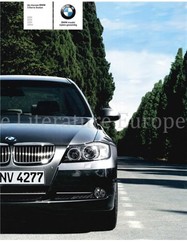 2005 BMW 3 SERIE SEDAN BROCHURE NEDERLANDS