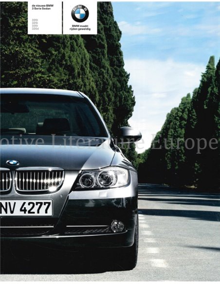 2005 BMW 3 SERIE SEDAN BROCHURE NEDERLANDS