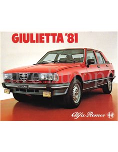 1981 ALFA ROMEO GIULIETTA BROCHURE FRENCH