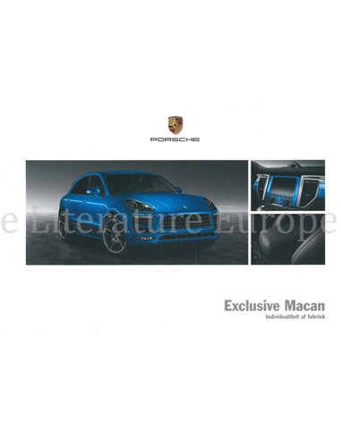 2015 PORSCHE MACAN EXCLUSIVE HARDCOVER PROSPEKT NIEDERLÄNDISCH