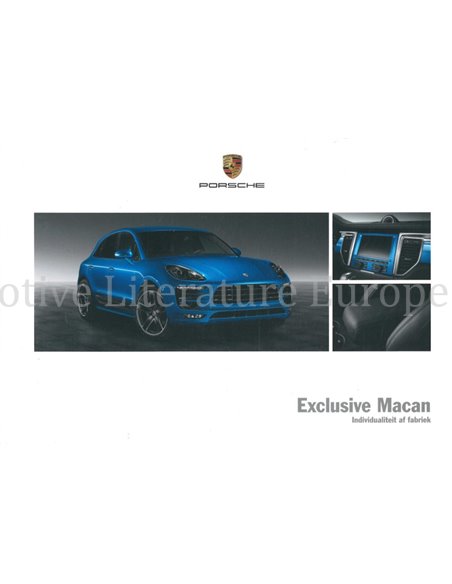 2015 PORSCHE MACAN EXCLUSIVE HARDBACK BROCHURE DUTCH
