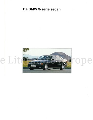 1994 BMW 3 SERIE SEDAN BROCHURE NEDERLANDS