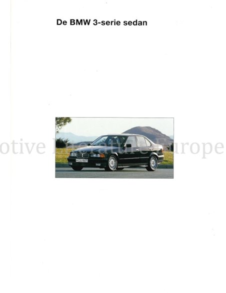 1994 BMW 3 SERIES SALOON BROCHURE DUTCH
