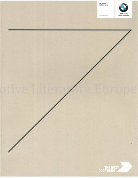 2016 BMW 7ER PROSPEKT NIEDERLÄNDISCH