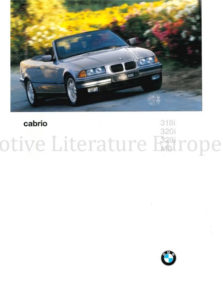 1996 BMW 3 SERIE CABRIOLET BROCHURE NEDERLANDS