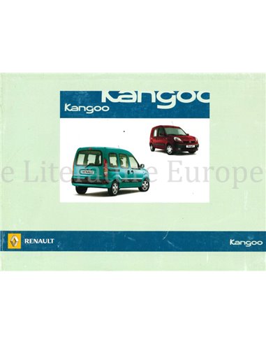 2007 RENAULT KANGOO OWNERS MANUAL HANDBOOK FRENCH