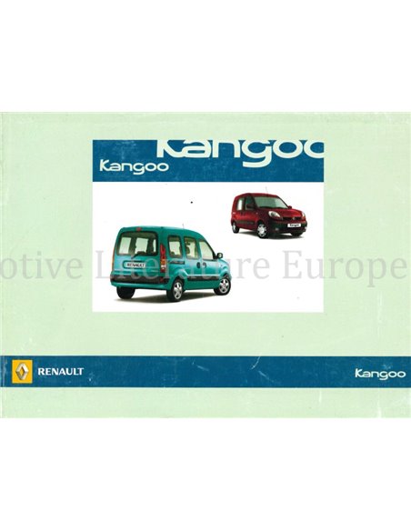 2007 RENAULT KANGOO OWNERS MANUAL HANDBOOK FRENCH