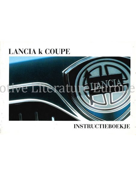 1997 LANCIA KAPPA COUPÉ INSTRUCTIEBOEK NEDERLANDS