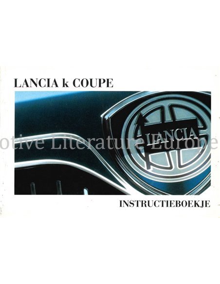 1997 LANCIA KAPPA COUPE OWNERS MANUAL DUTCH