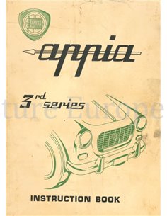 1961 LANCIA APPIA SALOON OWNERS MANUAL ENGLISH