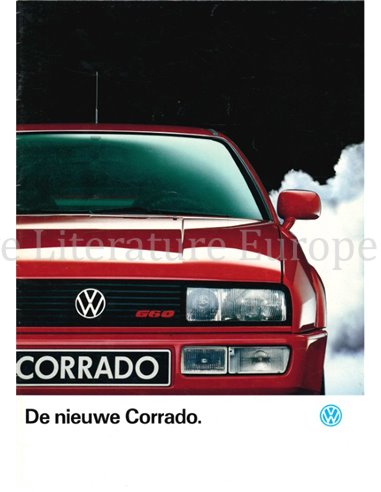 1989 VOLKSWAGEN CORRADO G60 BROCHURE NEDERLANDS