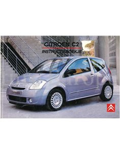 2003 CITROEN C2 BETRIEBSANLEITUNG NIEDERLÄNDISCH