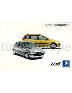 2002 PEUGEOT 206 BETRIEBSANLEITUNG NIEDERLANDISCH