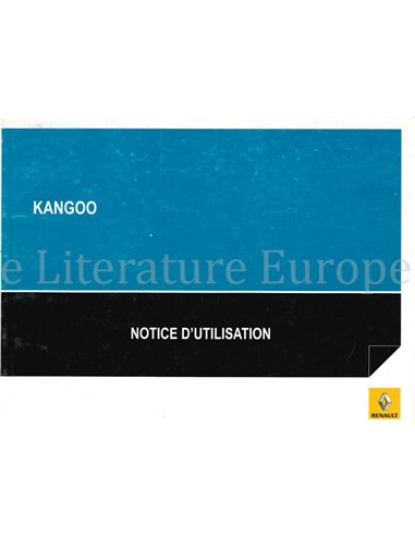 2010 RENAULT KANGOO INSTRUCTIEBOEKJE FRANS
