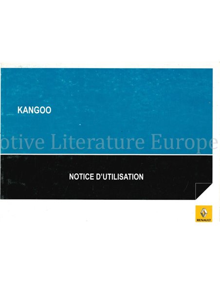 2010 RENAULT KANGOO INSTRUCTIEBOEKJE FRANS