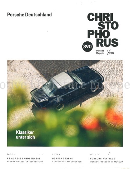 2019 PORSCHE CHRISTOPHORUS MAGAZIN 390 DEUTSCH