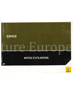 2008 RENAULT ESPACE BETRIEBSANLEITUNG FRANZOSISCH