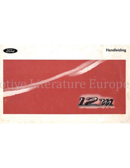 1969 FORD TAUNUS 12M BROCHURE NEDERLANDS