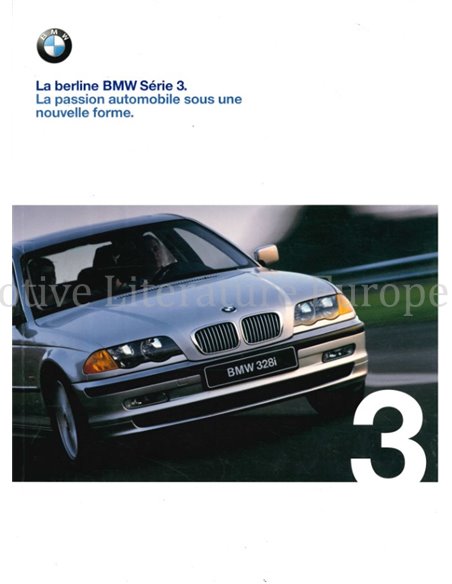 1999 BMW 3 SERIES SALOON BROCHURE FRENCH