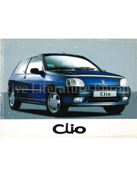 1996 RENAULT CLIO BETRIEBSANLEITUNG NIEDERLÄNDISCH