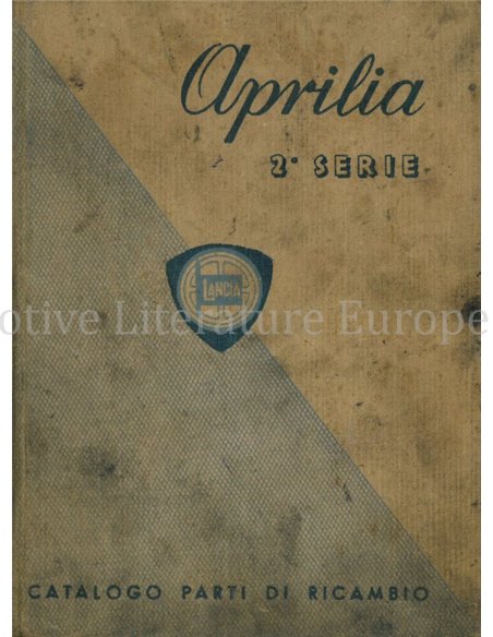 1940 LANCIA APRILIA ONDERDELENBOEK ITALIAANS