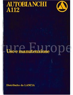 1982 AUTOBIANCHI A112 BETRIEBSANLEITUNG ITALIENISCH