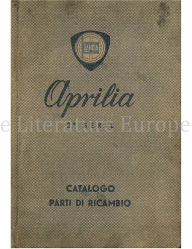 1941 LANCIA APRILIA SPARE PARTS MANUAL ITALIAN