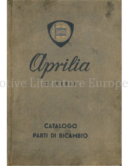 1941 LANCIA APRILIA ONDERDELENBOEK ITALIAANS