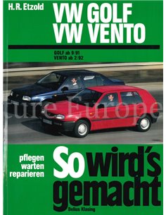 1991 - 1993 VW GOLF | VENTO PETROL WORKSHOP MANUAL DEUTSCH (SO WIRD'S GEMACHT)