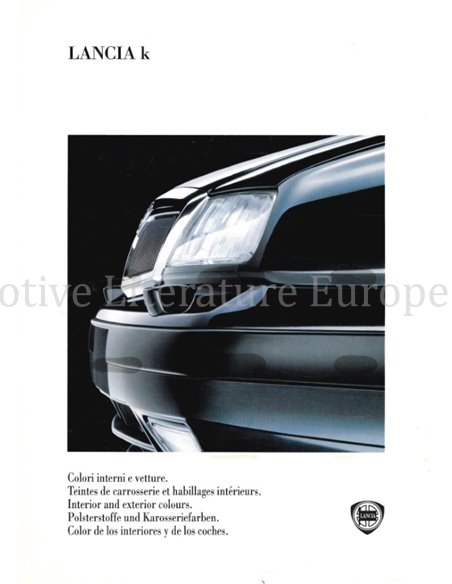 1994 LANCIA KAPPA SALOON COLOURS & INTERIOR BROCHURE