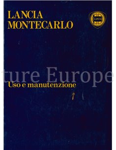 1980 LANCIA BETA MONTECARLO BETRIEBSANLEITUNG ITALIENISCH