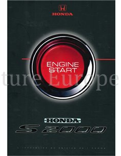 2000 HONDA S2000 BROCHURE FRANS