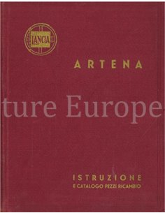 1932 LANCIA ARTENA OWNERS MANUAL & SPARE PARTS CATALOGUE ITALIAN