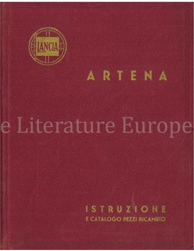 1932 LANCIA ARTENA INSTRUCTIEBOEKJE & ONDERDELENBOEK ITALIAANS