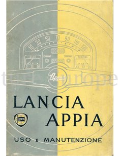 1958 LANCIA APPIA INSTRUCTIEBOEKJE ENGELS