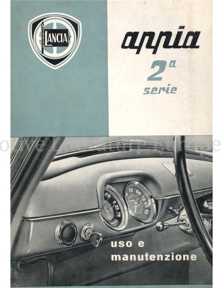 1960 LANCIA APPIA SALOON OWNERS MANUAL ITALIAN