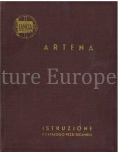 1934 LANCIA ARTENA BETRIEBSANLEITUNG & ERSATZTEILKATALOG ITALIENISCH
