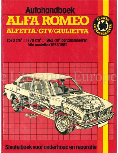 1973 - 1981 ALFA ROMEO ALFETTA | GTV | GIULIETTA REPAIR MANUAL DUTCH