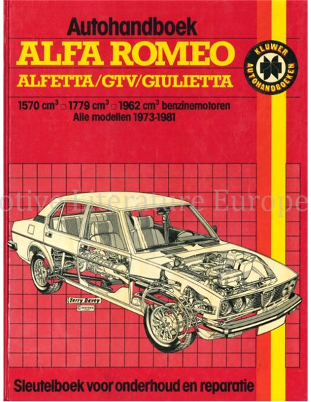 1973 - 1981 ALFA ROMEO ALFETTA | GTV | GIULIETTA REPARATURANLEITUNG NIEDERLÄNDISCH