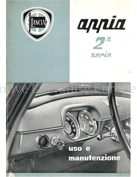 1958 LANCIA APPIA SEDAN INSTRUCTIEBOEKJE ITALIAANS