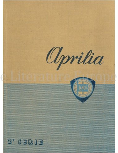 1939 LANCIA APRILIA OWNERS MANUAL ITALIAN
