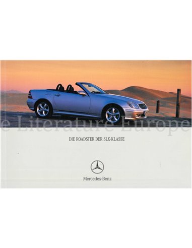 2001 MERCEDES BENZ SLK PROSPEKT DEUTSCH