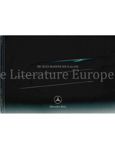 2003 MERCEDES BENZ SL KLASSE HARDCOVER PROSPEKT DEUTSCH