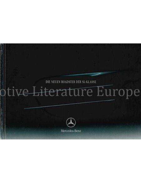 2001 MERCEDES BENZ SL CLASS HARDBACK BROCHURE GERMAN